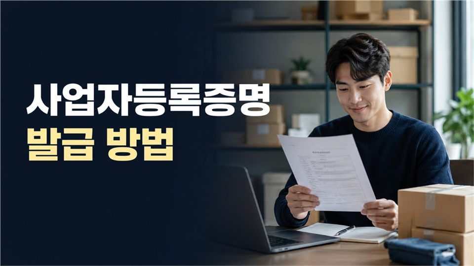 사업자등록증명 발급 방법