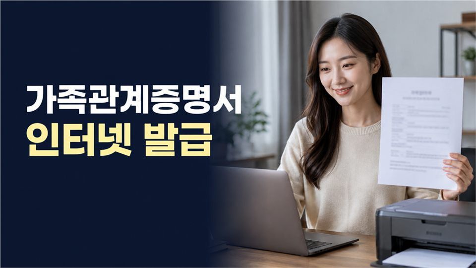 가족관계증명서 인터넷 발급 방법