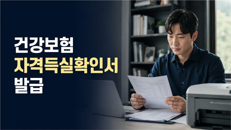 건강보험 자격득실확인서 발급 방법