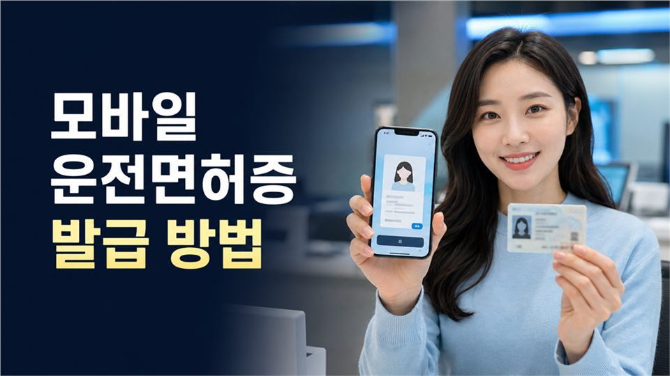 모바일 운전면허증 발급 방법