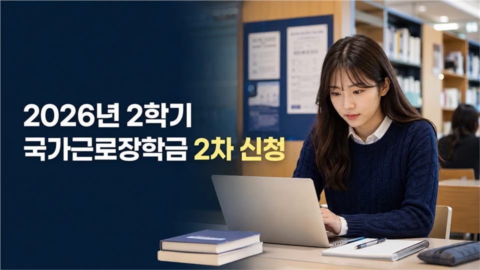 국가근로장학금 2차 신청 방법